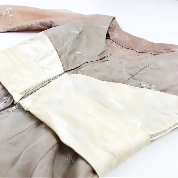 Vintage 1950’s Kay-Seliq Embroidered Organza DressSize XS